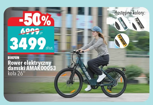Rower elektryczny damski BIKFUN AMAK00053 promocja w Biedronka Home