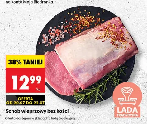 Schab wieprzowy bez kości promocja w Biedronka