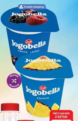 Jogurt Jogobella Owoce Leśne promocja w Dino
