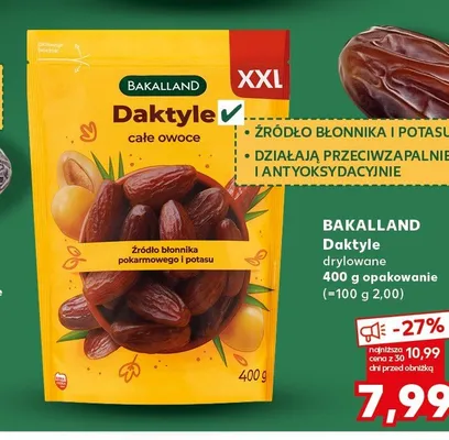 Daktyle drylowane Bakalland promocja w Kaufland