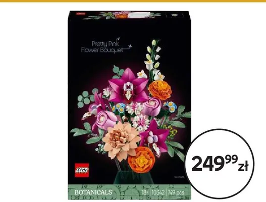Klocki LEGO Botanicals 10342 Piękny bukiet różowych kwiatów promocja w Empik