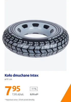 Koło dmuchane Intex ø91 cm promocja w Action