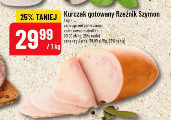 Kurczak gotowany Rzeźnik Szymon promocja w POLOmarket