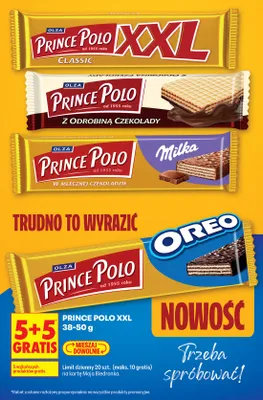 Wafel Prince Polo XXL Z Odrobiną Czekolady promocja w Biedronka