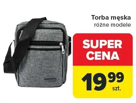 Torba męska różne modele promocja w Carrefour