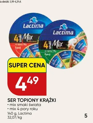 Ser topiony krążki Lactima mix smaki świata promocja w Chata Polska