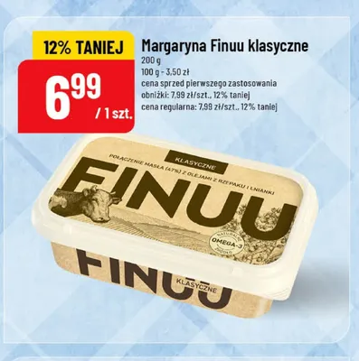 Margaryna Finuu klasyczne promocja w POLOmarket