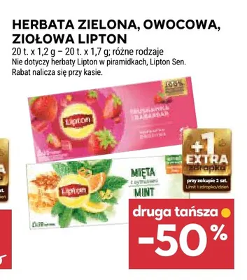Herbata owocowa Lipton promocja w Stokrotka
