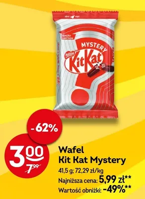 Wafel Kit Kat Mystery promocja w Żabka