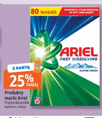 Produkty marki Ariel promocja w Leclerc