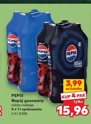 Napój gazowany Pepsi Zero Cukru 4-pak promocja w Kaufland