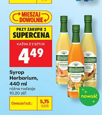 Syrop papaja Herbarium promocja w Biedronka