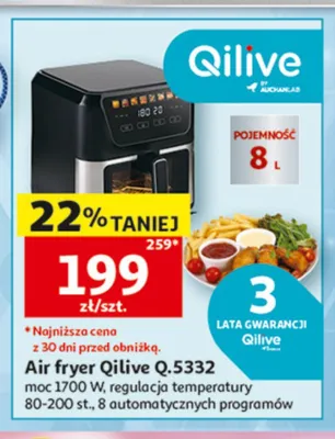 Air fryer Qilive Q.5332 promocja w Auchan