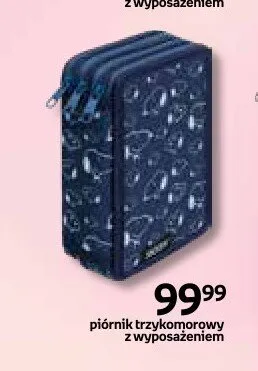 Piórnik trzykomorowy z wyposażeniem promocja w Empik