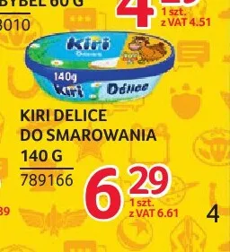 Serek do smarowania Kiri Délice promocja w Selgros