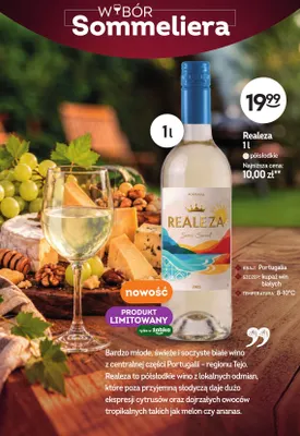 Wino białe półsłodkie Realeza promocja w Żabka