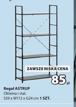 Regał Astrup Jysk promocja w Jysk