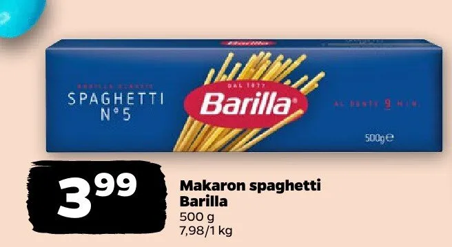 Makaron spaghetti 500 g promocja w Netto