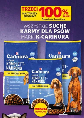 Karma sucha dla psów K-Carinura Premium Komplett-Nahrung Adult Kleine Hunde promocja w Kaufland