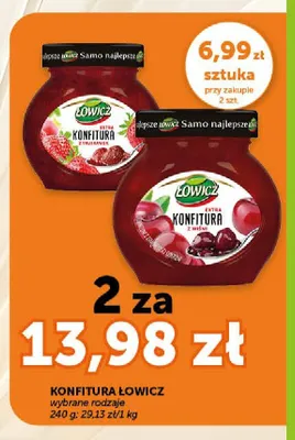 Konfitura Łowicz z wiśni promocja w Euro Sklep