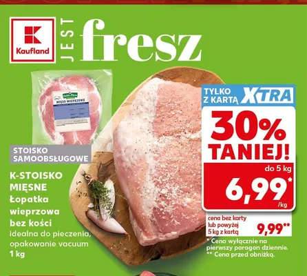 Łopatka wieprzowa bez kości K-Stoisko Mięsne promocja w Kaufland