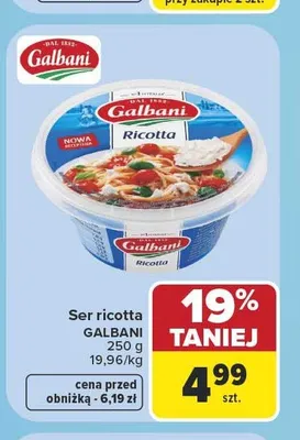 Ser ricotta Galbani promocja w Carrefour