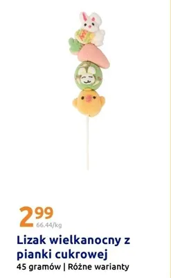 Lizak wielkanocny z pianki cukrowej promocja w Action