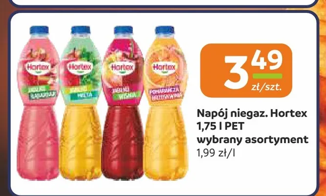 Napój niegazowany Hortex promocja w Społem Częstochowa