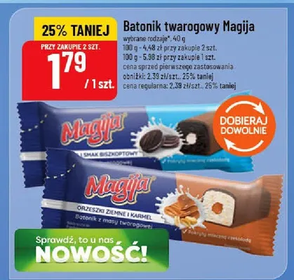 Batonik twarogowy Magija promocja w POLOmarket
