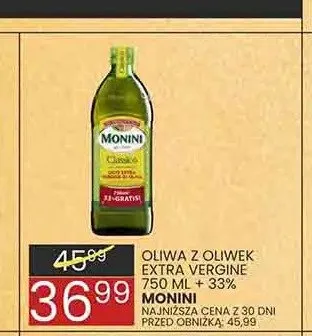 Oliwa z oliwek Monini Extra Vergine promocja w Wafelek