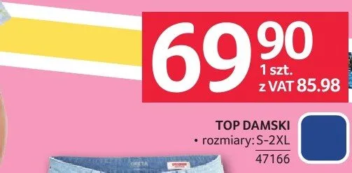 Top damski, rozmiary S-XXL promocja w Selgros