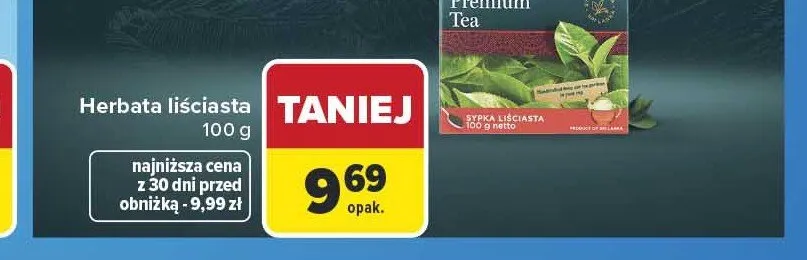 Herbata liściasta Dilmah Premium Tea promocja w Carrefour