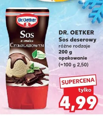 Sos deserowy różne rodzaje opakowanie promocja w Kaufland