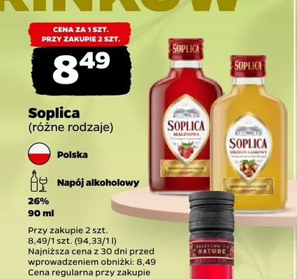 Napój alkoholowy Soplica promocja w Netto