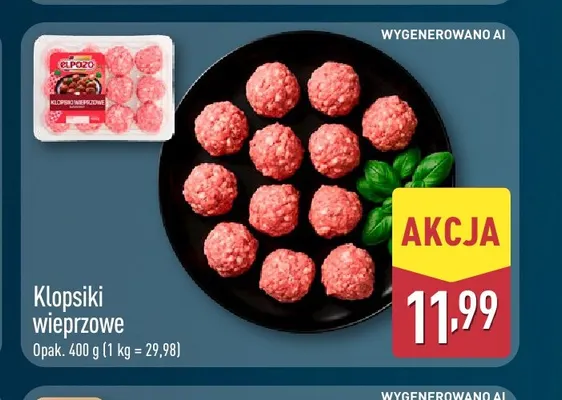 Klopsiki wieprzowe ElPozo promocja w Aldi