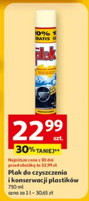 Płak do czyszczenia i konserwacji plastików promocja w Auchan