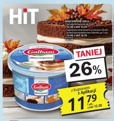 Mascarpone Galbani promocja w Selgros