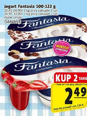Jogurt Fantasia promocja w Prim Market