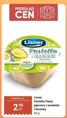 Pastella pasta jajeczna z awokado i limonką promocja w Dino