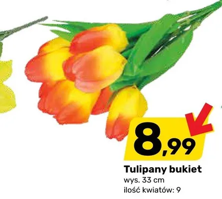 Tulipany bukiet promocja w Bricomarche