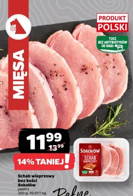 Schab wieprzowy bez kości promocja w Netto