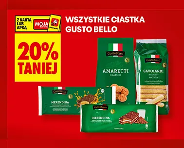 Ciastka Gusto Bello promocja w Biedronka