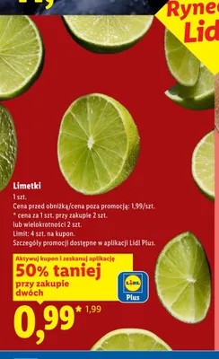 Limetki promocja w Lidl
