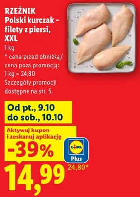 Polski kurczak filety z piersi XXL Rzeźnik promocja w Lidl
