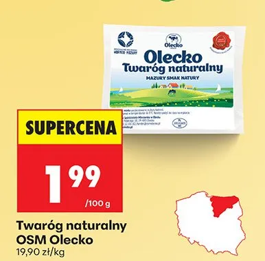 Twaróg naturalny promocja w Biedronka