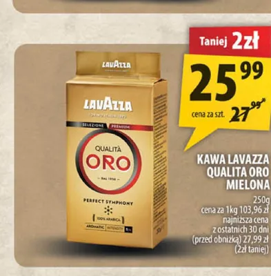 Kawa mielona Lavazza Qualità Oro promocja w Arhelan