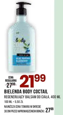 Regenerujący balsam do ciała Bielenda Body Coctail 400 ml promocja w Drogerie Natura