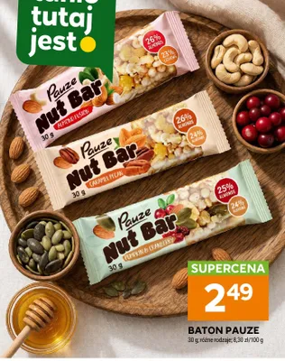 Baton Pauze Nut Bar Almond Fusion promocja w Stokrotka