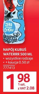 Napój Kubuś Waterrr 500ML promocja w Selgros