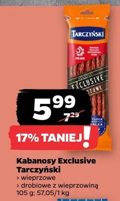 Kabanos extra drobiowy Tarczyński promocja w Netto